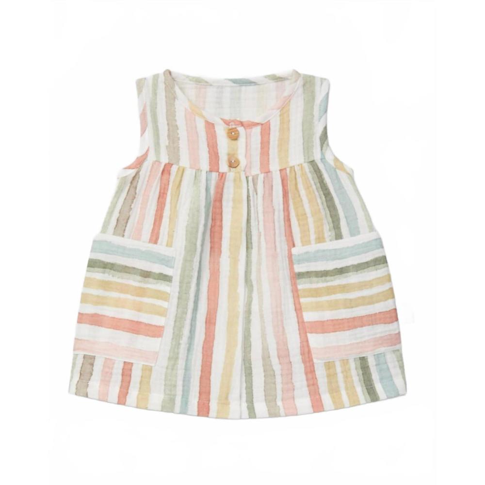 NEW SNUG girl's stripe dress in multi